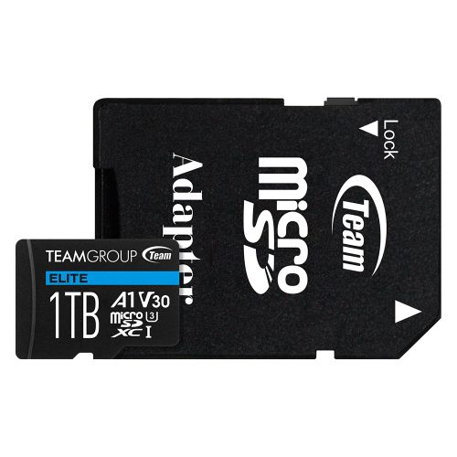 Team Elite 1TB MicroSDXC Card - A1 U3 V30 100MB/s Waterproof Team Elite 1TB MicroSDXC Card - A1 U3 V30 100MB/s Waterproof